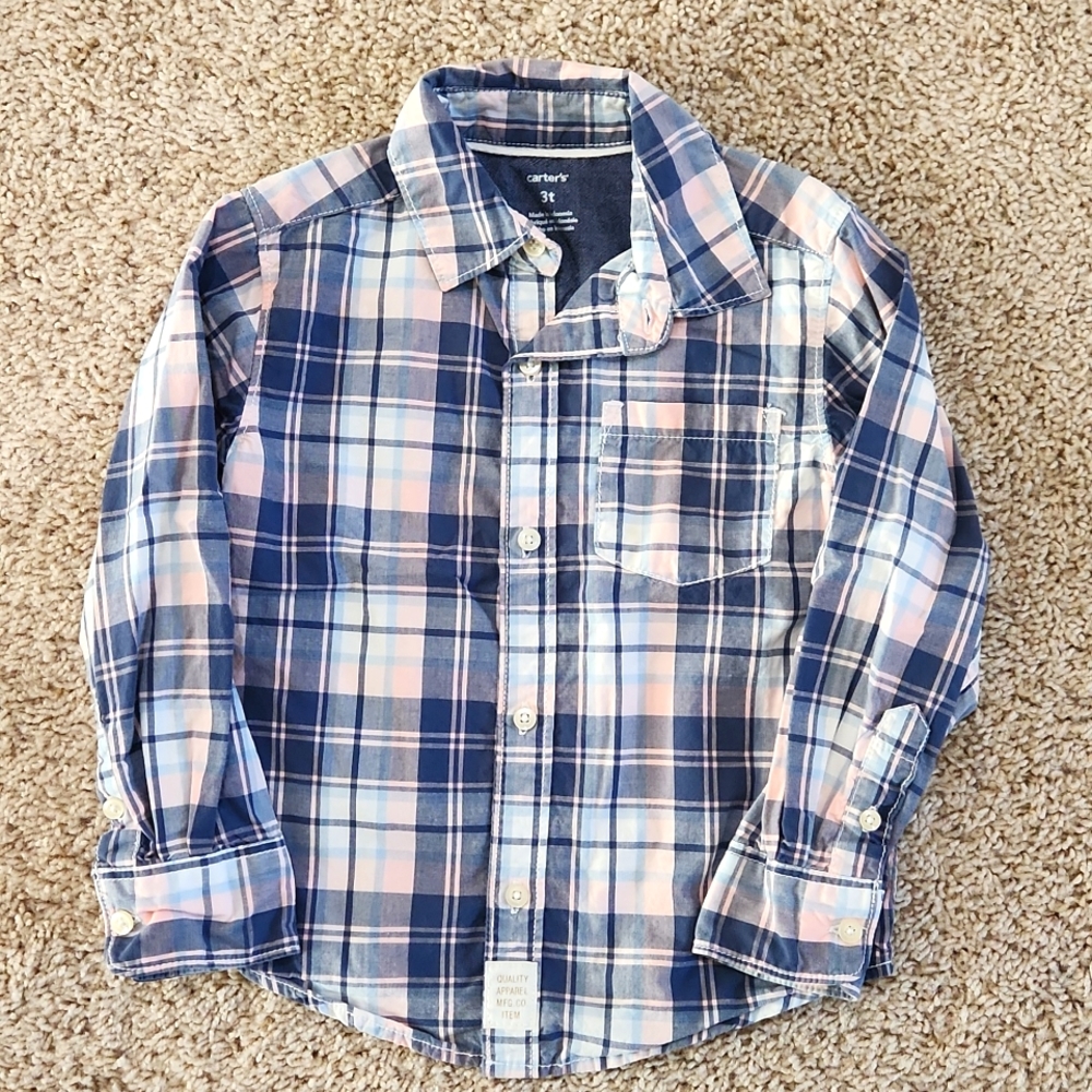 Carter's plaid button down shirt